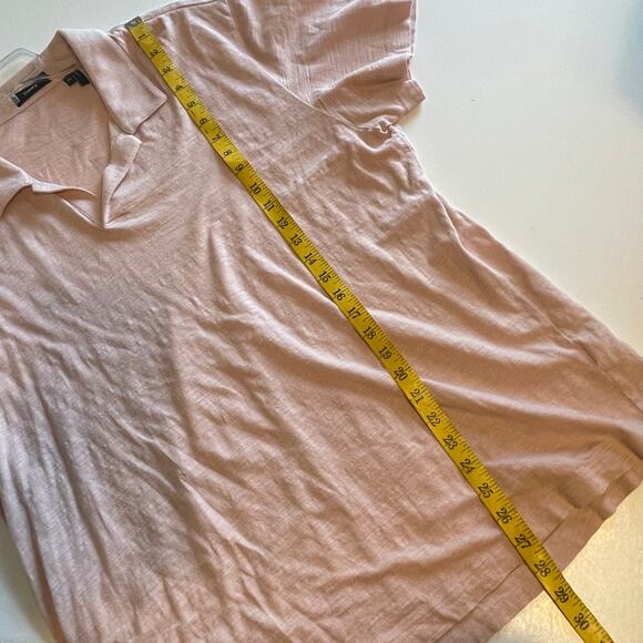 Theory Willem Polo Shirt Men's XXL Lotus Pink Short Sleeve 100% Cotton Casual - Picture 8 of 8